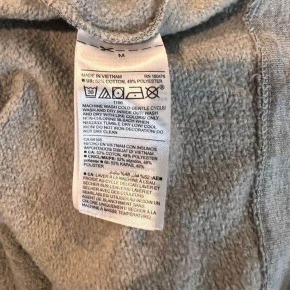 Old Navy Hoodie M Womens Grey Oversize Half Zip Long Sleeve Pullover Size Medium - Picture 11 of 11
